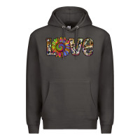 Smoke tie dye sunflower love Premium Hoodie - RanaPortraitStore
