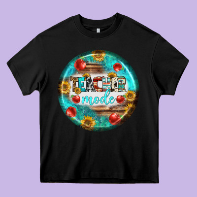 Teacher Mode Earrings Heavy Core Tee Designed By Bundleandbundleshop