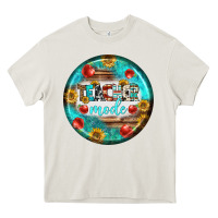 Cream teacher mode earrings Heavy Core Tee - BundleAndBundleShop