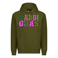 Army Green mardi gras Premium Hoodie - BarkalooDesign
