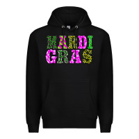 Black mardi gras Premium Hoodie - BarkalooDesign