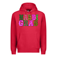 Cardinal mardi gras Premium Hoodie - BarkalooDesign