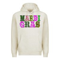 Oatmeal Heather mardi gras Premium Hoodie - BarkalooDesign