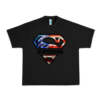 Black American Superdad Urban Heavy Tee - LillyAllenDesigns