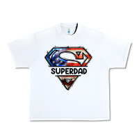 White American Superdad Urban Heavy Tee - LillyAllenDesigns