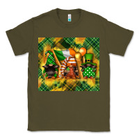 Army Green St. Patrick's Day gnome Classic Tee - FaDigitalArtStudio