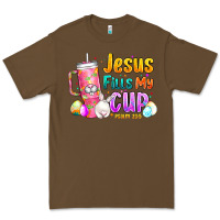 Cacao Jesus Fills My Cup Easter Premium Tee - CowhideDigitalArt