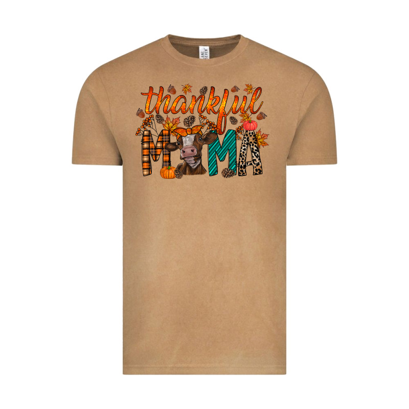 Thankful Mama Cow Vintage Tee by RacoonDesign | Teevron