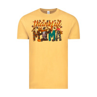 Vintage Mustard thankful mama cow Vintage Tee - RacoonDesign