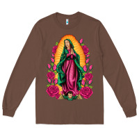 Chestnut our lady of guadalupe Long Sleeve Tee - Artiststas