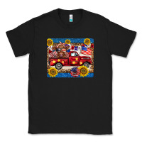Black 4th of july truck cow mousepad Classic Tee - BarkalooDesign