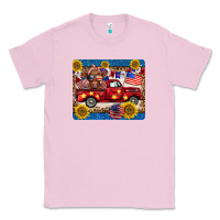 Bubblegum Pink 4th of july truck cow mousepad Classic Tee - BarkalooDesign