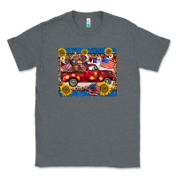 Charcoal Heather 4th of july truck cow mousepad Classic Tee - BarkalooDesign