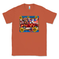 Copper 4th of july truck cow mousepad Classic Tee - BarkalooDesign
