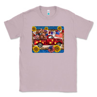 Lilac 4th of july truck cow mousepad Classic Tee - BarkalooDesign