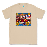 Mushroom 4th of july truck cow mousepad Classic Tee - BarkalooDesign