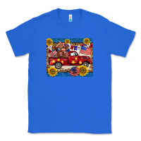 True Royal 4th of july truck cow mousepad Classic Tee - BarkalooDesign