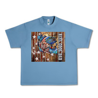 Pebble Blue Western Reel Cool Dad American Urban Heavy Tee - LillyAllenDesigns