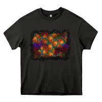 Asphalt halloween pumpkin background Heavy Core Tee - BundleAndBundleShop