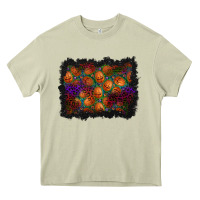 Mossy halloween pumpkin background Heavy Core Tee - BundleAndBundleShop