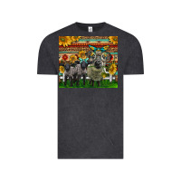 Vintage Black Western Cute Hampshire Sheep Family Vintage Tee - LillyAllenDesigns