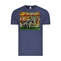 Vintage Denim Western Cute Hampshire Sheep Family Vintage Tee - LillyAllenDesigns