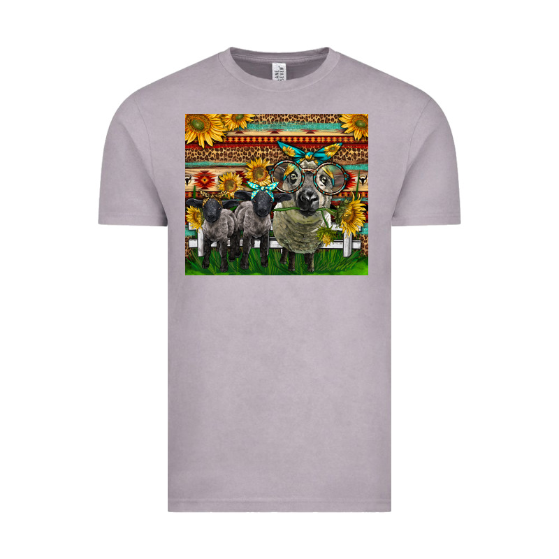 Western Cute Hampshire Sheep Family Vintage Tee by LillyAllenDesigns | Teevron