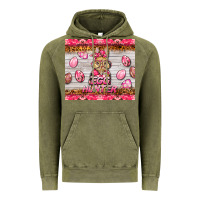 Vintage Olive easter pink camouflage egg hunter  bunny Vintage Hoodie - BarkalooDesign