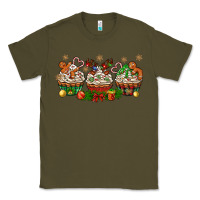 Army Green christmas cupcake with gingerbreads bbs Classic Tee - BundleAndBundleShop