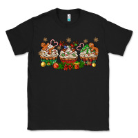 Black christmas cupcake with gingerbreads bbs Classic Tee - BundleAndBundleShop