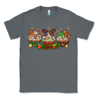 Charcoal Heather christmas cupcake with gingerbreads bbs Classic Tee - BundleAndBundleShop