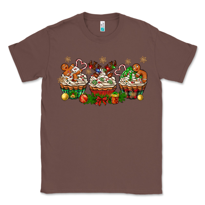 Christmas Cupcake With Gingerbreads Bbs Classic Tee by BundleAndBundleShop | Teevron