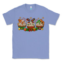 Colony Blue christmas cupcake with gingerbreads bbs Classic Tee - BundleAndBundleShop