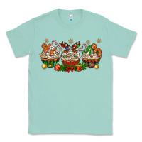 Seafoam christmas cupcake with gingerbreads bbs Classic Tee - BundleAndBundleShop
