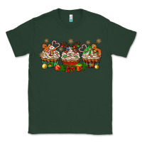 Sports Green christmas cupcake with gingerbreads bbs Classic Tee - BundleAndBundleShop