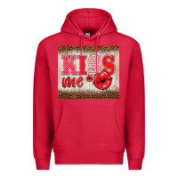 Cardinal valentine's day kiss me Premium Hoodie - BarkalooDesign