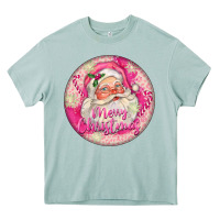 Arona Pink Merry Christmas Santa Heavy Core Tee - FaDigitalArtStudio