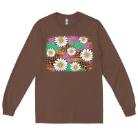 Chestnut easter daisy background Long Sleeve Tee - Artiststas