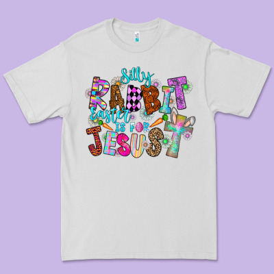 Silly Rabbit Easter Is For Jesus Premium Tee Designed By Cowhidedigitalart