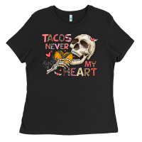 Black Tacos Never Broke My Heart Ladies Tee - CowhideDigitalArt