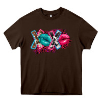Chocolate Brown Western Xoxo Heavy Core Tee - FaDigitalArtStudio