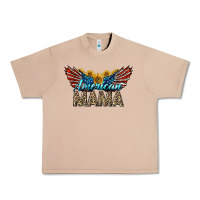 Burro Western American Mama With Sunflowers Urban Heavy Tee - LillyAllenDesigns