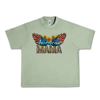 Oil Green Western American Mama With Sunflowers Urban Heavy Tee - LillyAllenDesigns