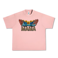 Salmon Western American Mama With Sunflowers Urban Heavy Tee - LillyAllenDesigns