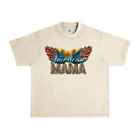 Western American Mama With Sunflowers Urban Heavy Tee | Teevron