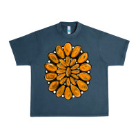Midnight Navy orange gemstone Urban Heavy Tee - RanaPortraitStore