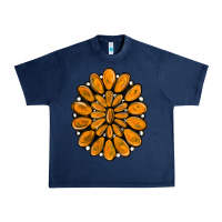 Navy orange gemstone Urban Heavy Tee - RanaPortraitStore