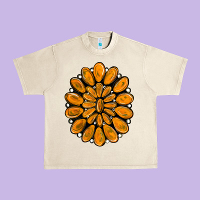 Orange Gemstone Urban Heavy Tee Designed By Ranaportraitstore