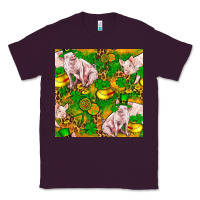 Plum St. Patrick's Day Pig And Candy Pot Of Gold Classic Tee - FaDigitalArtStudio