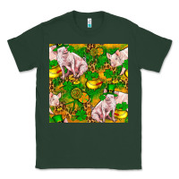 Sports Green St. Patrick's Day Pig And Candy Pot Of Gold Classic Tee - FaDigitalArtStudio